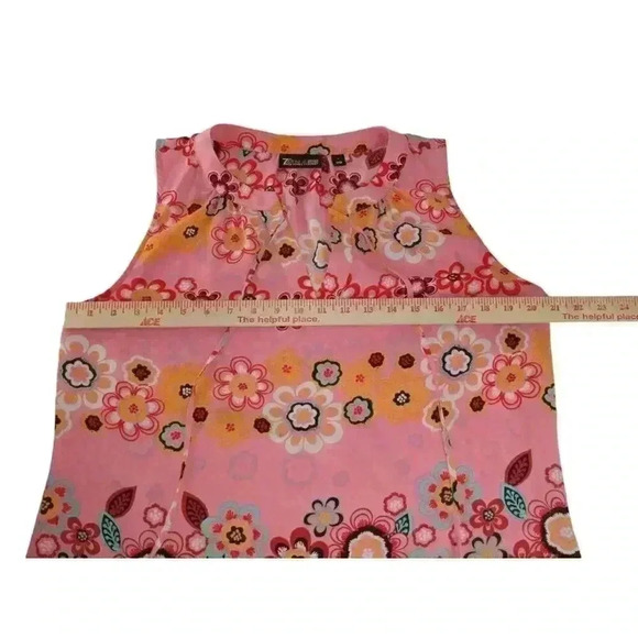 7th Avenue Design Studio New York & Co V-Neck Top Women's Size Large Front Tie - Picture 5 of 12